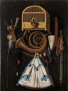 Équipement de chasse, nature morte